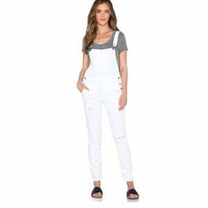 A.c.e. Bixie White Overalls Revolve